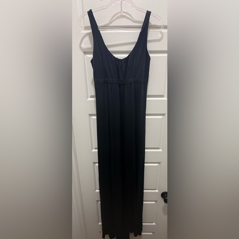 Vintage Bill Hamilton Navy Jersey Dress. Size Large.